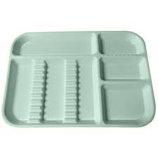 Divided Tray, Size A (Chayes) , Green, Each