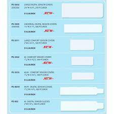 Universal Digital Sensor Covers, 1 W X 7 L (500Pcs/Box) 550500