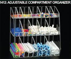 Station Organizers, Acrylic Adjustable Compartment Organizer