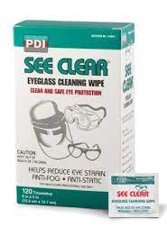 See-Clear Eyeglass Towelettes, 6"x5", 120/bx