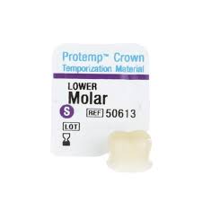 3M Protemp Crown Refills, Molar Lower Small, Includes: 5 Temporary Crowns