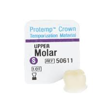 3M Protemp Crown Refills, Molar Upper Small, Includes: 5 Temporary Crowns