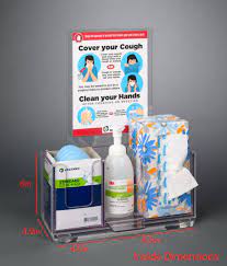 Station Organizers, Acrylic Respiratory Hygiene Station