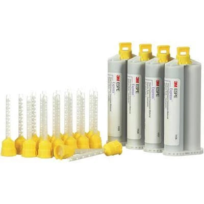 3M Express RB/Reg Set Refill Pack: 4-RB/Reg Set Cartridges & 20 Yellow Garant Mix Tips