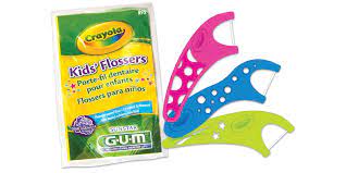 GUM Crayola Kids Flossers, Grape, 48/Box #895PB