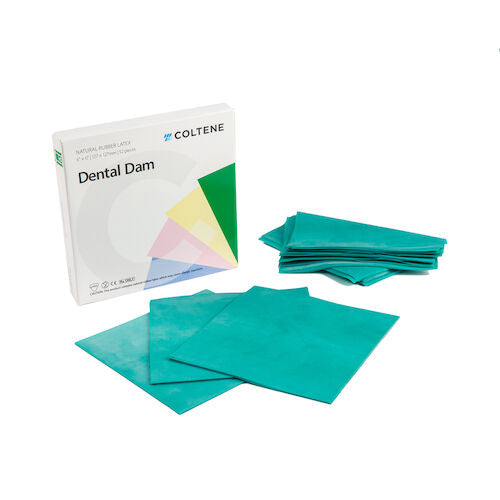 HYGENIC Dental Dam Latex Extra Heavy Light 6'' x 6'' (152 x 152 mm)