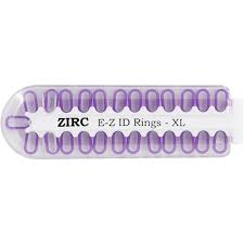 EZ ID Code Rings Small Purple 25PK
