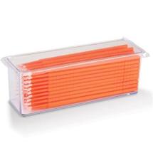 Micro Applicators Ultra-Fine Tube Pack, Orange, 400/Pkg