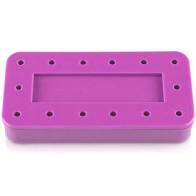 Rectangular Bur Block, (Capacity: 14, Diameter: 3" X 1_" X _" ), Neon-Pink, Each