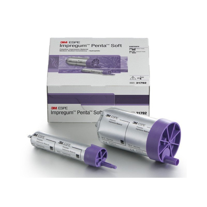 3M Impregum Penta Soft Quick Step Polyether Impression Material, HB Cartridge, Dark Purple