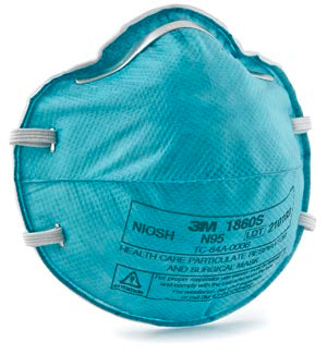 3M N95 Particulate Respirator & Surgical Mask, Cone Molded, Small, 20/Box