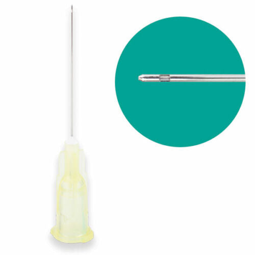 Probevac Irrigation Needle Tips, 27ga. Closed End, Max-I-Probe Style, Yellow