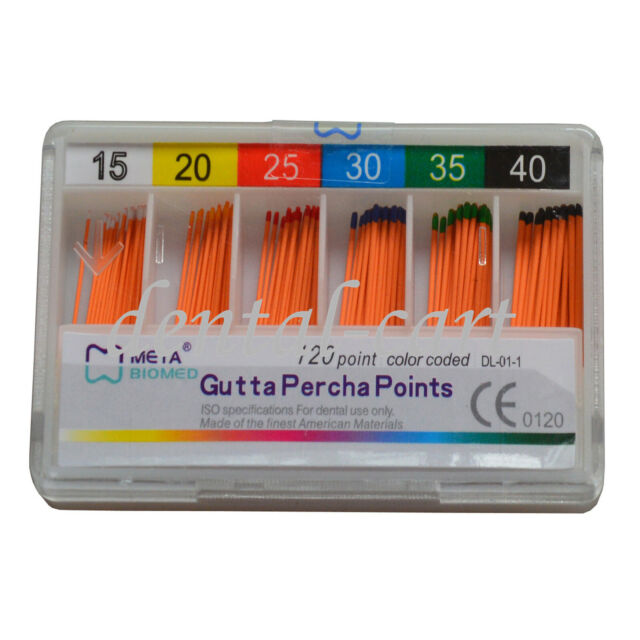 Gutta Percha Assorted: #15-40 - 120/pkg