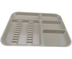 Divided Tray, Size E (Midwest), Gray, Each