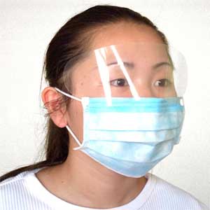 Face Masks Blue With Shield 25/BX