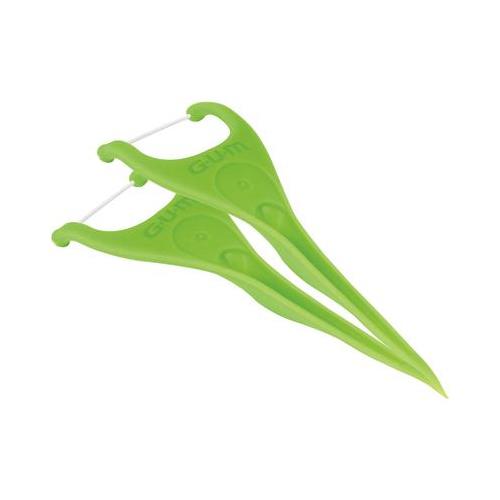 GUM Angled Flossers, Fresh Mint, 2/pk, 48 pk/bx