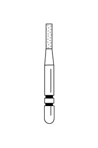 Two Striper Ultra-Premium Diamond Burs, Flat-End Taper, 5/Pkg