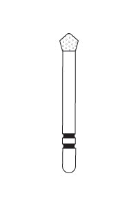 Two Striper Ultra-Premium Diamond Burs, Acorn, 5/Pkg