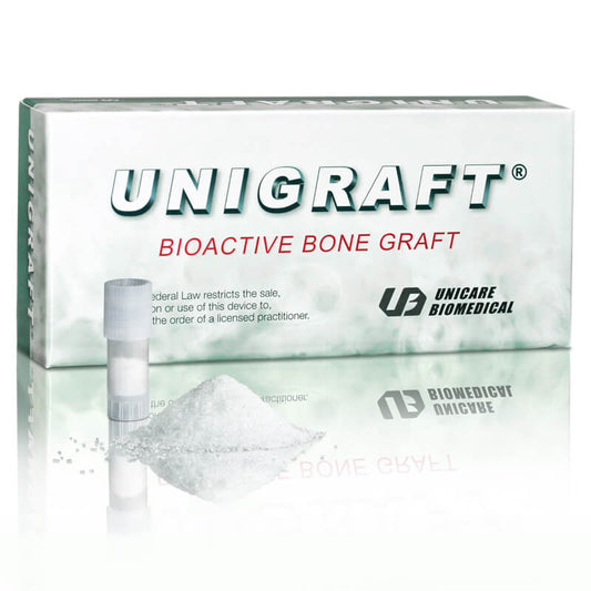 UniGraft Bioactive Bone Graft (200-600um) 2gm Vial, 5/pkg